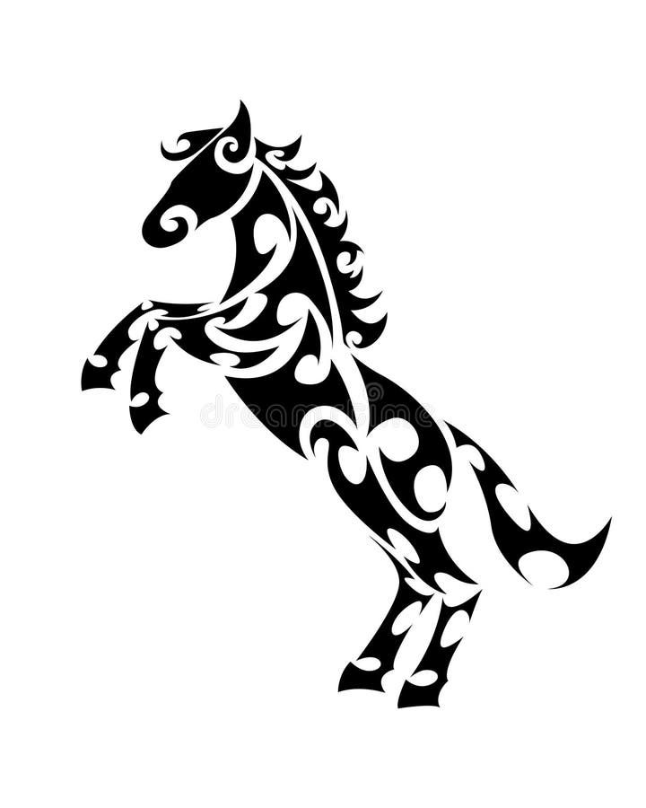 Arte Curiosa Da Linha De Cavalo Ilustração do Vetor - Ilustração de  logotipo, branco: 252242372