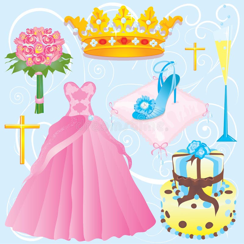 Arte de clip de Quinceanera libre illustration Arte de clip de Quinceanera libre illustration