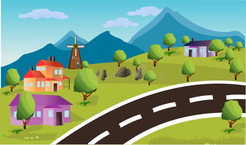 Arte De Fondo De Dibujos Animados Naturales De Paisaje Ilustración del Vector - Ilustración de hierba, torre: 224578559 Arte De Fondo De Dibujos Animados Naturales De Paisaje Ilustración del Vector - Ilustración de hierba, torre: 224578559