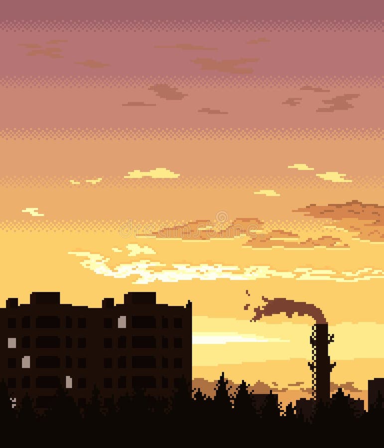 Pixel Art 80s Pôr Do Sol 8 Bits Energia Solar E Estilo Retrowave