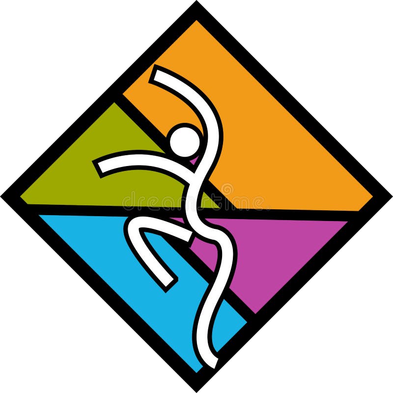 Logotipo de la danza libre illustration Logotipo de la danza libre illustration