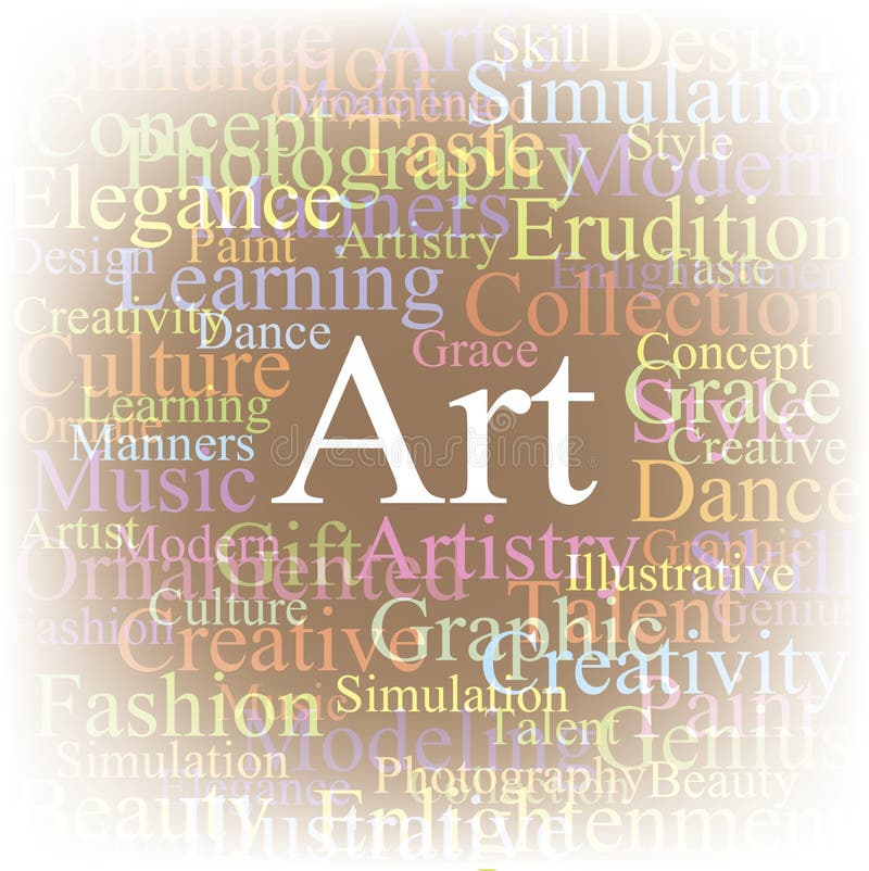Tag cloud Arte illustrazione di stock
