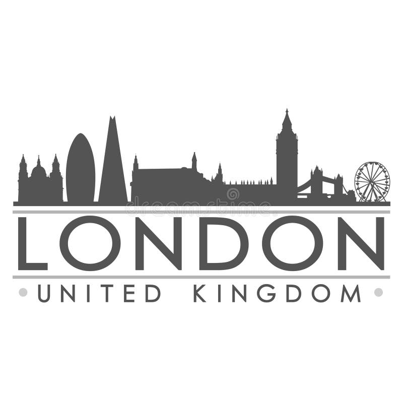 Arte di vettore della città di progettazione della siluetta dell'orizzonte di Londra royalty illustrazione gratis Arte di vettore della città di progettazione della siluetta dell'orizzonte di Londra royalty illustrazione gratis