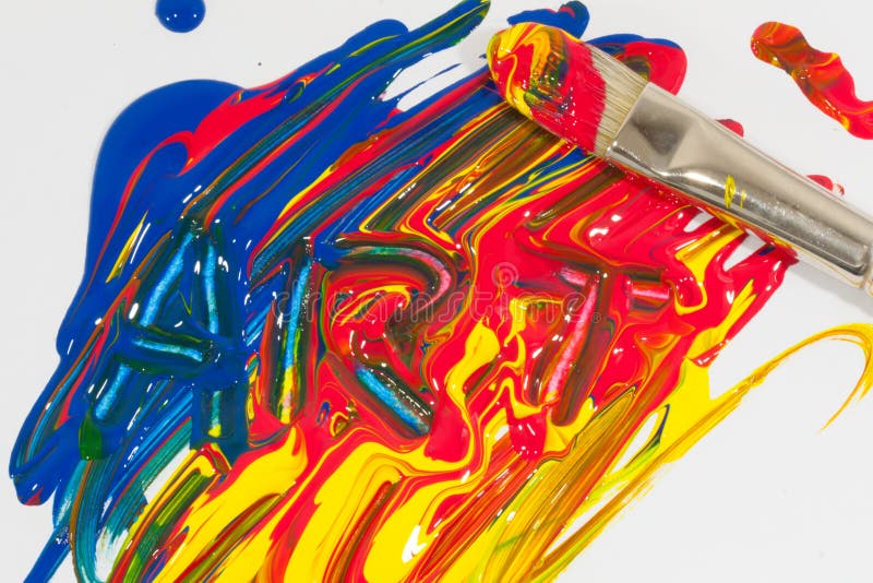 Arte escrita en pintura fotografía de archivo