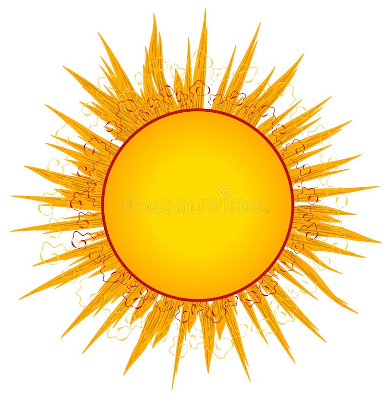 Arte o insignia de clip de los Sunrays de Sun libre illustration Arte o insignia de clip de los Sunrays de Sun libre illustration