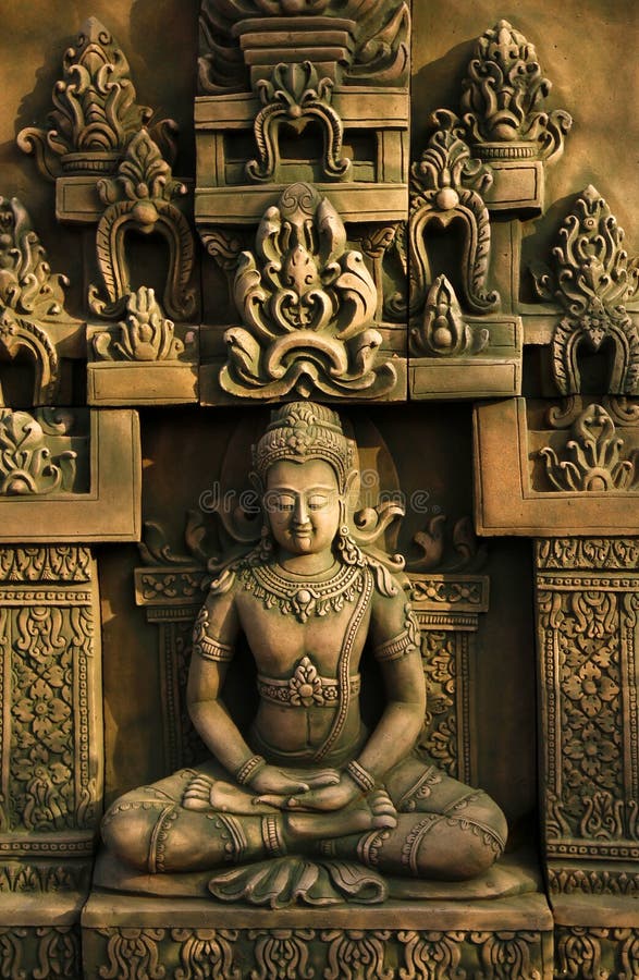 Arte tailandese in tempiale fotografia stock libera da diritti