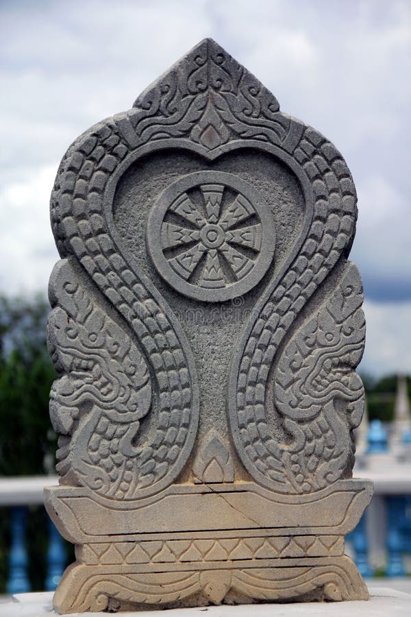 Arte tailandese nei templi fotografie stock libere da diritti