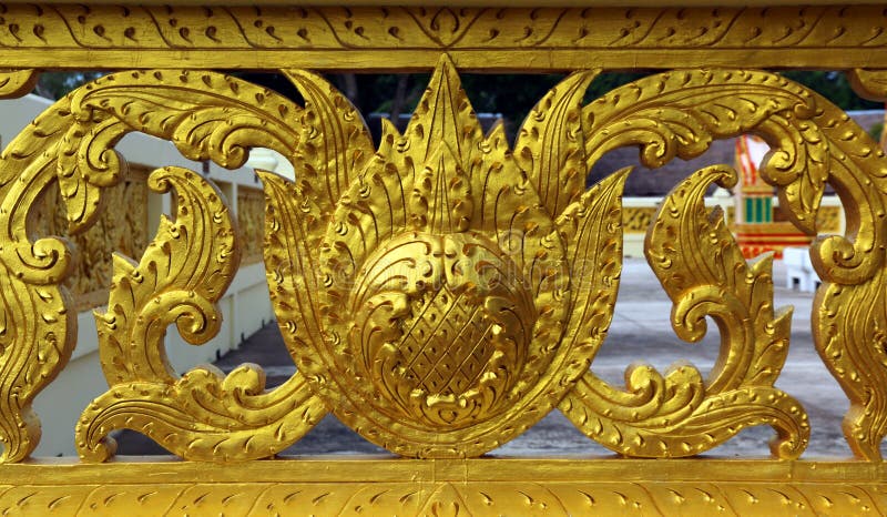 Arte tailandese in tempiale fotografia stock libera da diritti