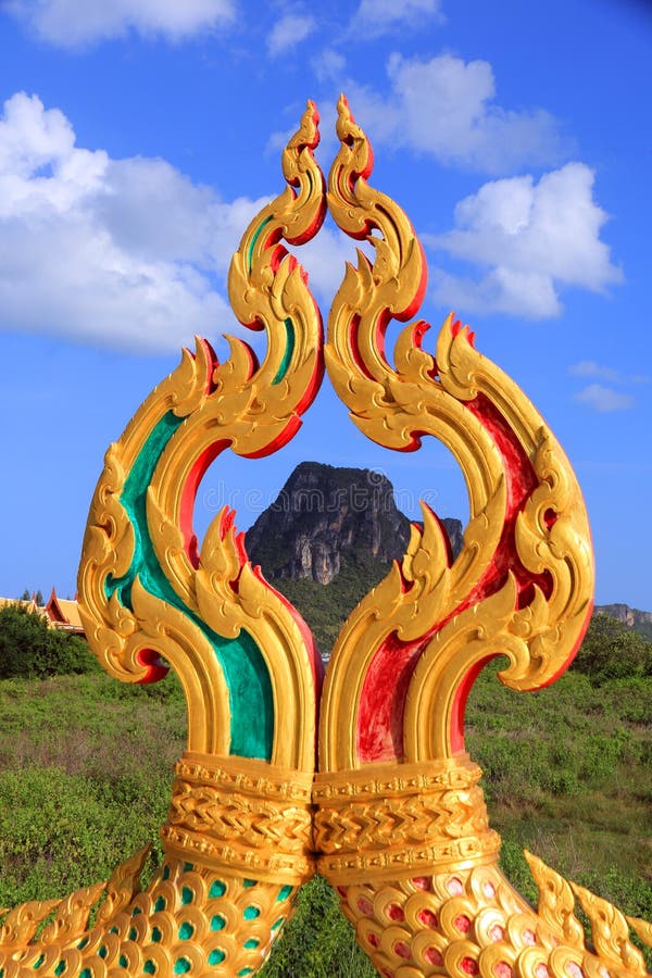 Arte tailandese in tempiale fotografie stock libere da diritti