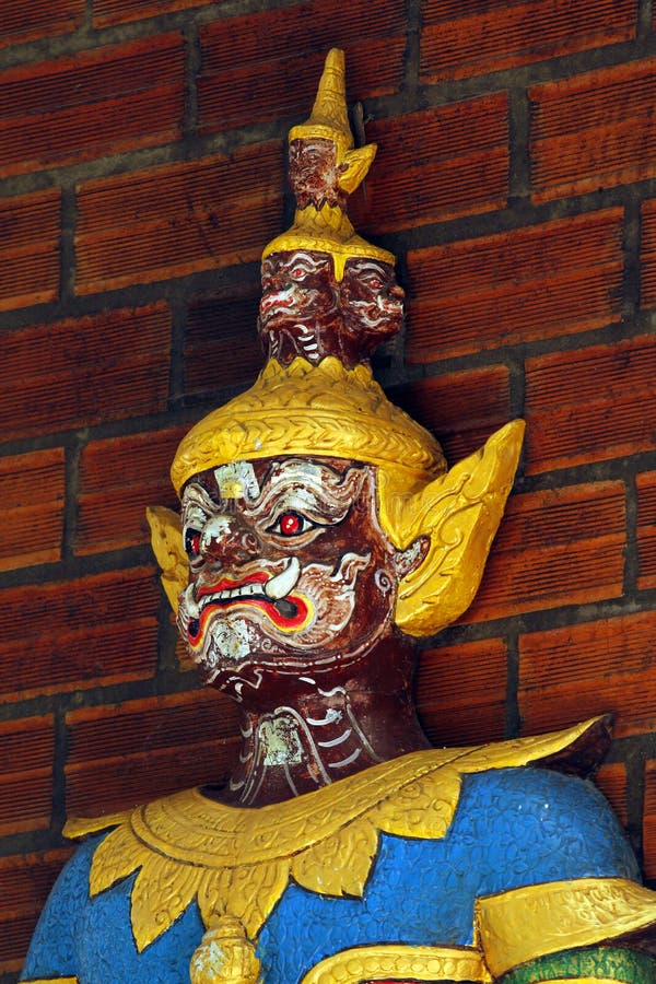 Arte tailandese in tempiale fotografia stock