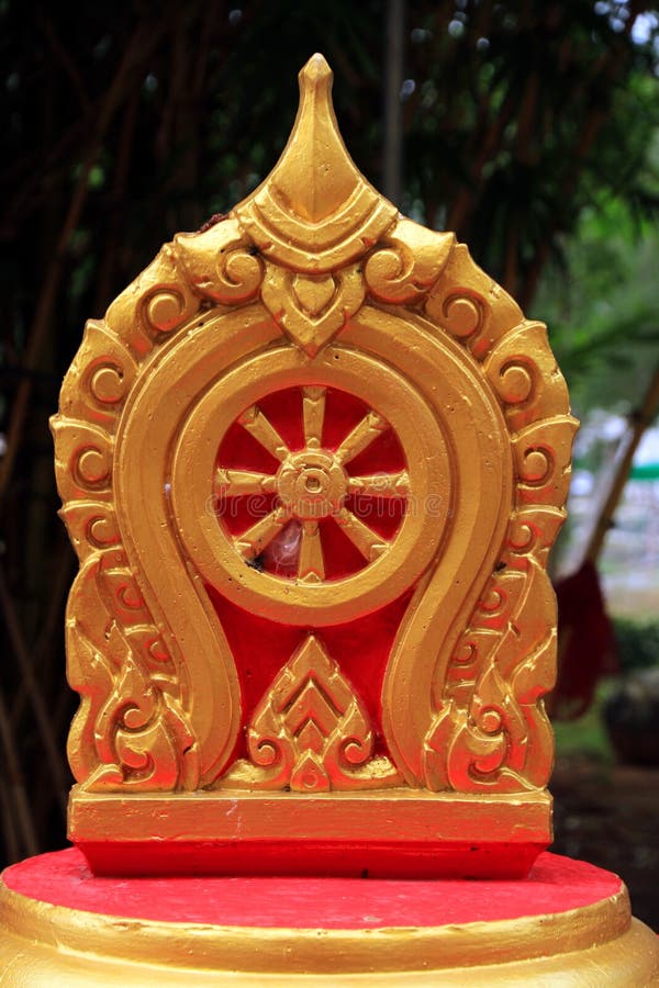 Arte thailandese nel tempio immagini stock