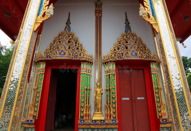 Arte tailandese in tempiale immagine stock