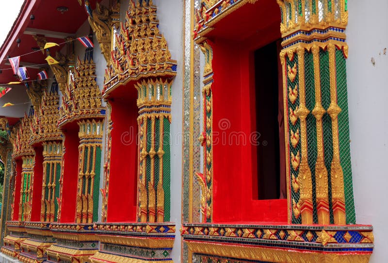 Arte tailandese in tempiale immagine stock libera da diritti