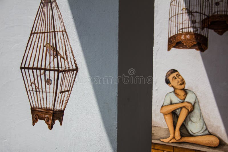 Arte Tiong Bahru della parete fotografia stock Arte Tiong Bahru della parete fotografia stock