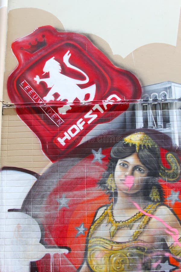Arte urbano de la calle en Leeuwarden, Países Bajos foto de archivo libre de regalías Arte urbano de la calle en Leeuwarden, Países Bajos foto de archivo libre de regalías