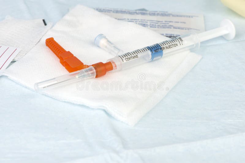 Arterial Blood Gas Syringe stock photo. Image of analysis 54017998