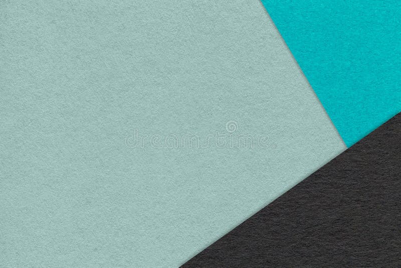 Artesanía de textura fresco fondo de papel verde con borde turquesa y negro. cartón abstracto vintage foto de archivo libre de regalías