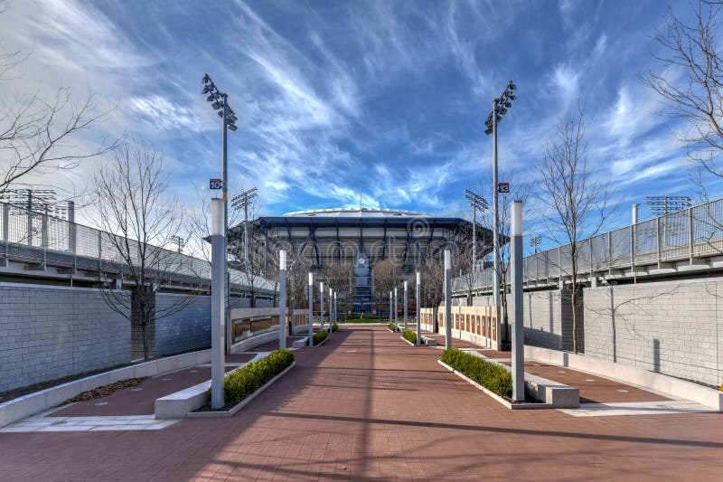 Arthur Ashe Stadium - spola, New York royaltyfri foto Arthur Ashe Stadium - spola, New York royaltyfri foto