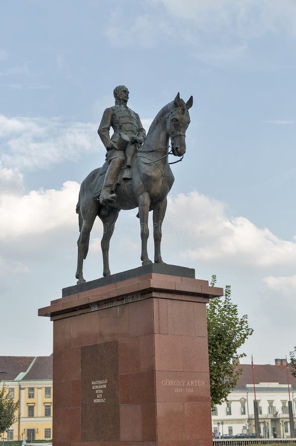 Arthur Gorgey-monument in Buda Castle Boedapest, Hongarije stock foto's Arthur Gorgey-monument in Buda Castle Boedapest, Hongarije stock foto's
