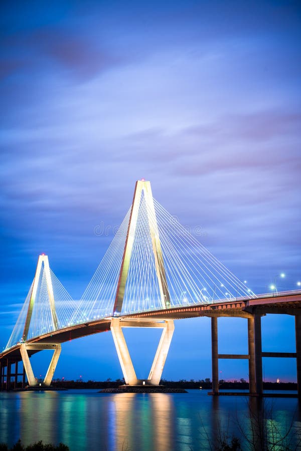 Arthur Ravenel Jr Bridge Charleston South Carolina Editorial Stock