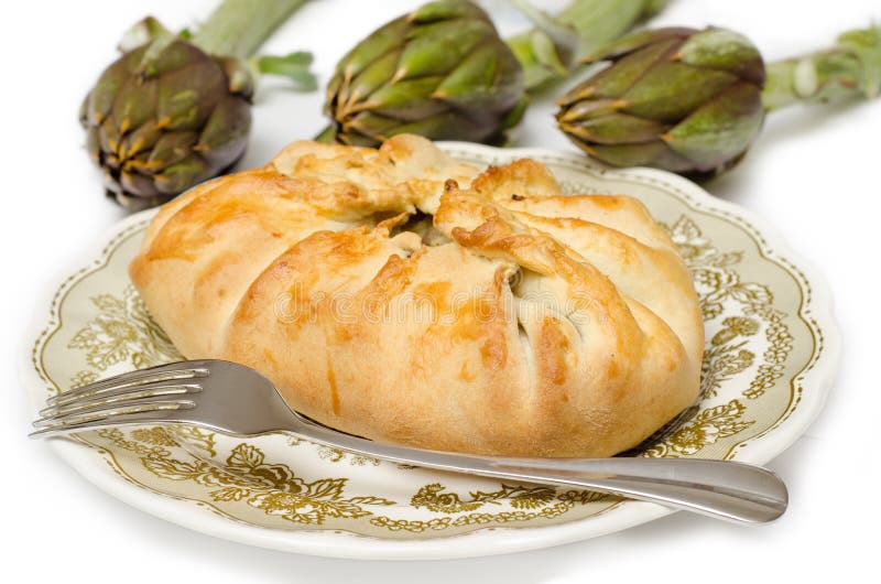 Artichoke cake stock photo. Image of isolated, menu, delicious 29130416