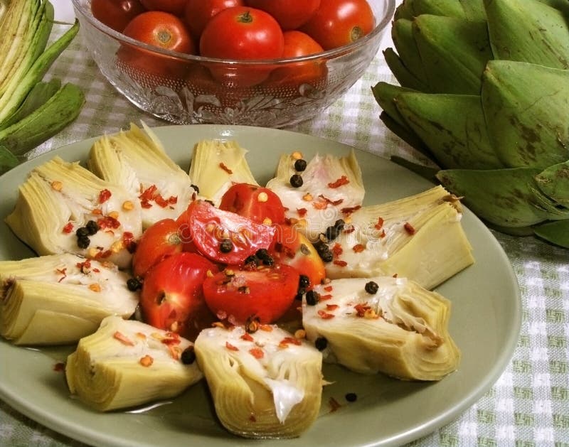 Artichoke Salad stock photography