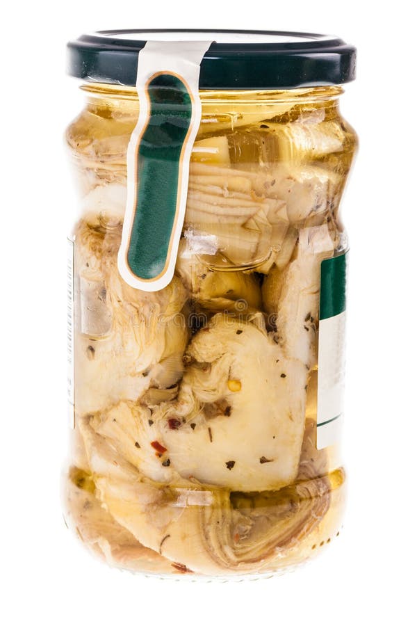 Jar artichokes in oil stock photo. Image of food, italian 16523588