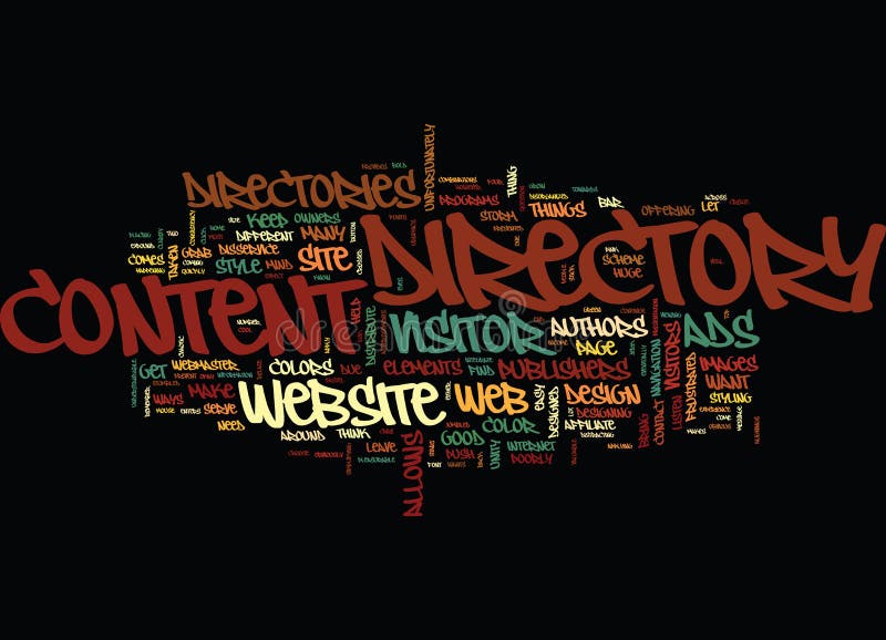 Article Directory Website Design Clean Up Your Content Word Cloud Concept royalty free illustration Article Directory Website Design Clean Up Your Content Word Cloud Concept royalty free illustration