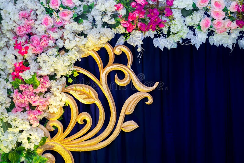 894 Wedding Flowers Background Design Stage Stock Photos - Free &  Royalty-Free Stock Photos from Dreamstime