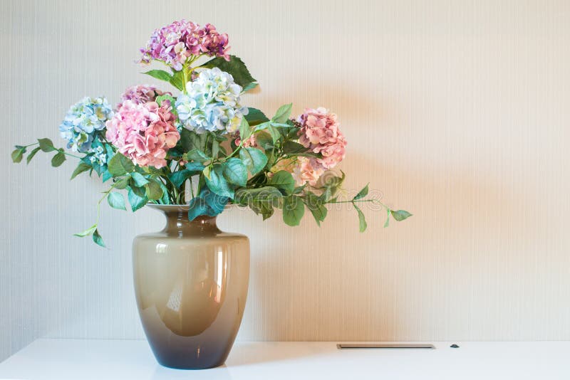 Artificial flower in vase stock photo. Image of decorative 39646890
