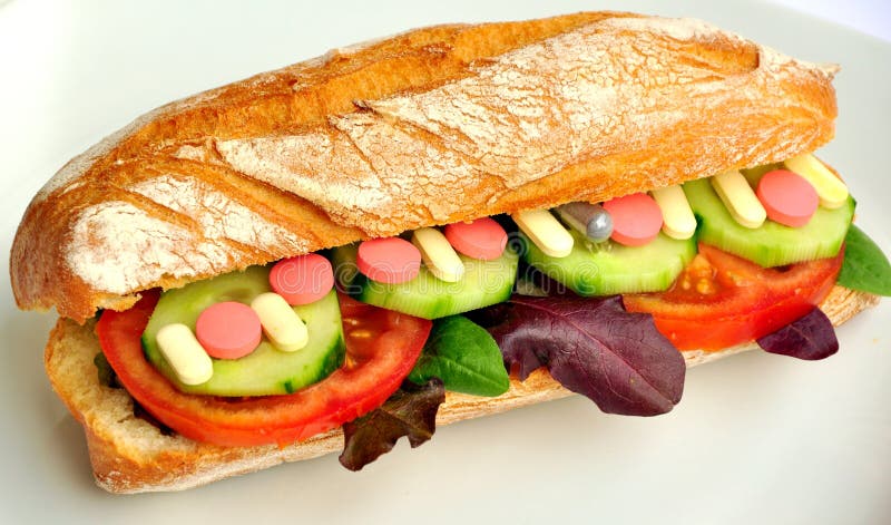 Artificial Food Concept In Modern Times Royalty Free Stock Image ... Biology Diagrams