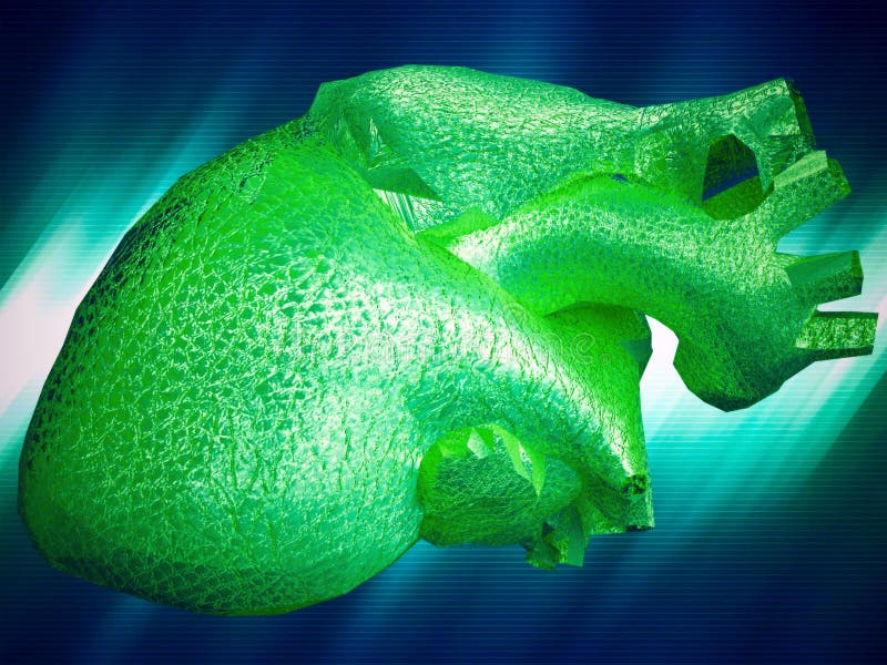 Artificial human heart stock illustration. Illustration of body 41500773