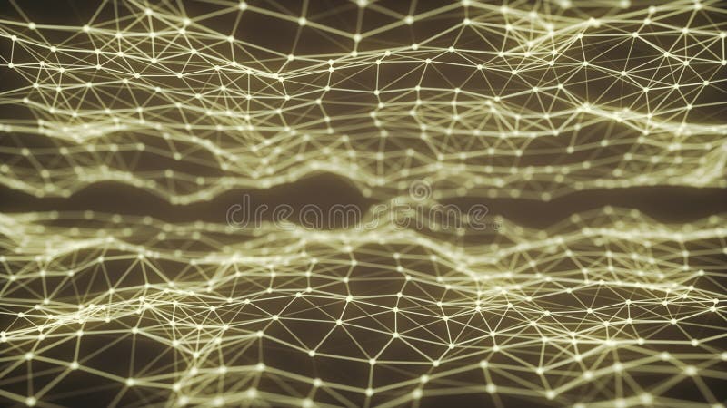 Artificial Intelligence concept showing neural network with plexus royalty free illustration
