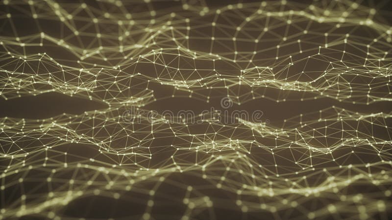 Artificial Intelligence concept showing neural network with plexus royalty free illustration
