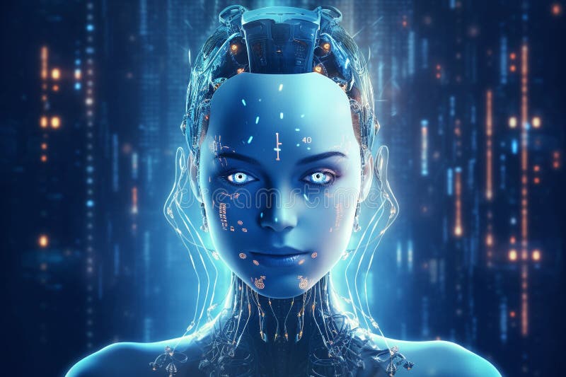 Artificial Intelligence (AI) Robot, Showcasing the Advanced ...