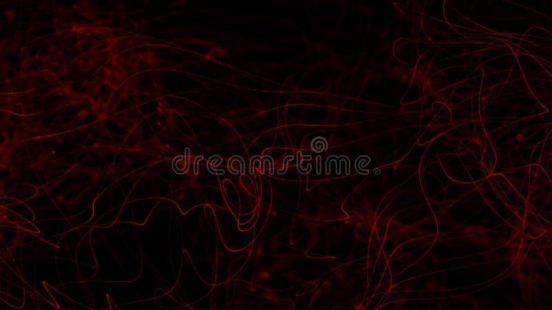 Artificial intelligence concept endless animation. Digital dynamic particle waves. royalty free illustration