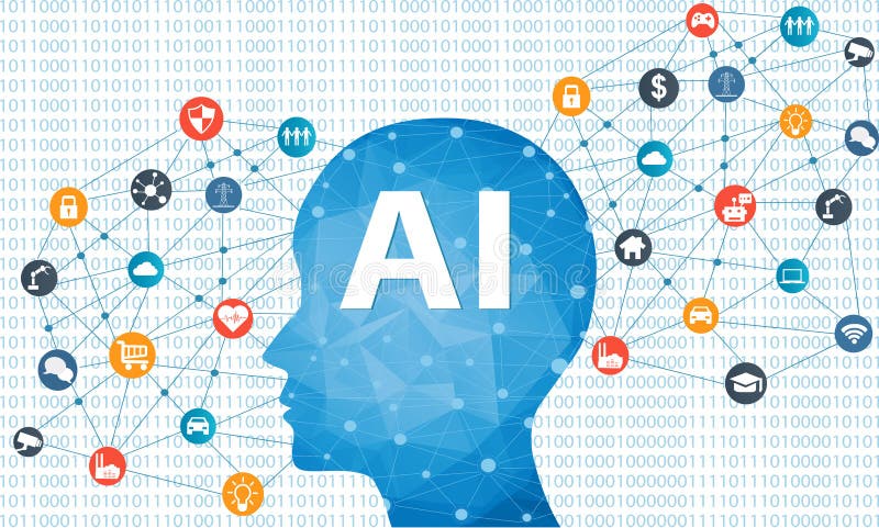 Artificial Intelligence concept stock illustration