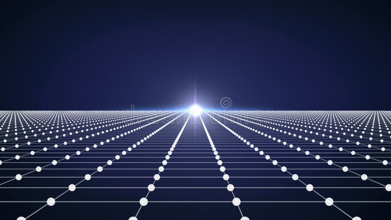Artificial Intelligence concept showing neural network with plexus royalty free illustration