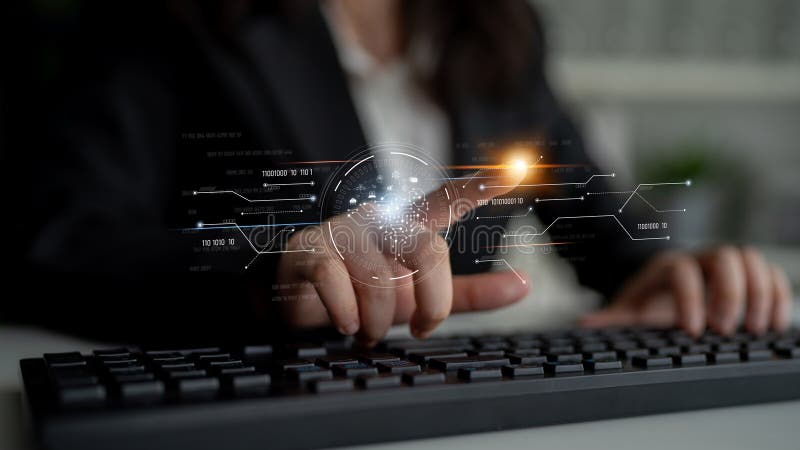 AI artificial intelligence with digital brain and connected data circuit. AI core processes data, AI core drives intelligence, enables connection, and AI core powers smart digital systems. Latch. Code assistant stock images, royalty-free photos and pictures