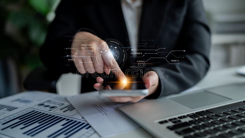 AI artificial intelligence with digital brain and connected data circuit. AI core processes data, AI core drives intelligence, enables connection, and AI core powers smart digital systems. Latch. Code assistant stock images, royalty-free photos and pictures