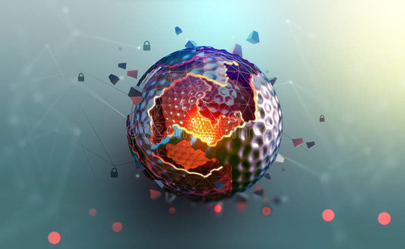 Artificial Intelligence. Digital product programming and development vector illustration