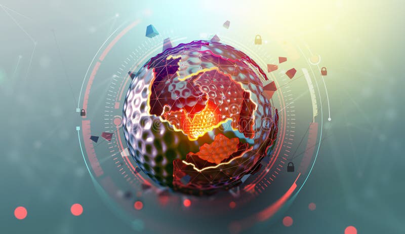 Artificial Intelligence. Digital product programming and development royalty free illustration