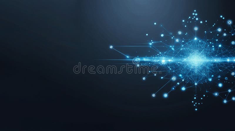 Artificial intelligence in futuristic technology banners with digital hi tech cyber connectivity vector illustration