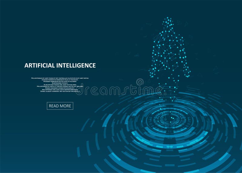 Artificial Intelligence illustration royalty free illustration