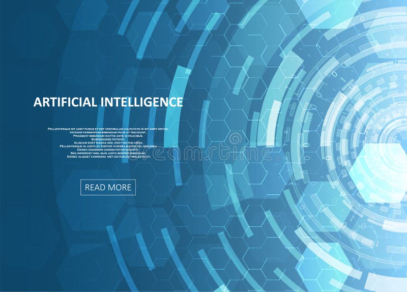 Artificial Intelligence illustration royalty free illustration