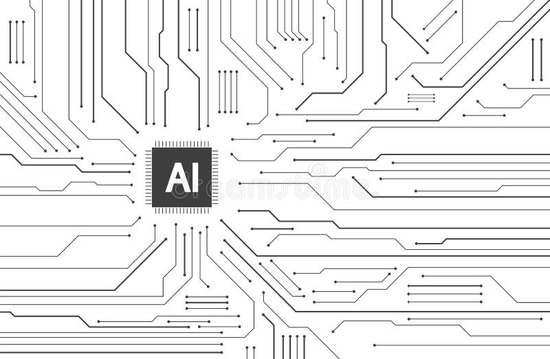 Artificial Intelligence illustration vector illustration