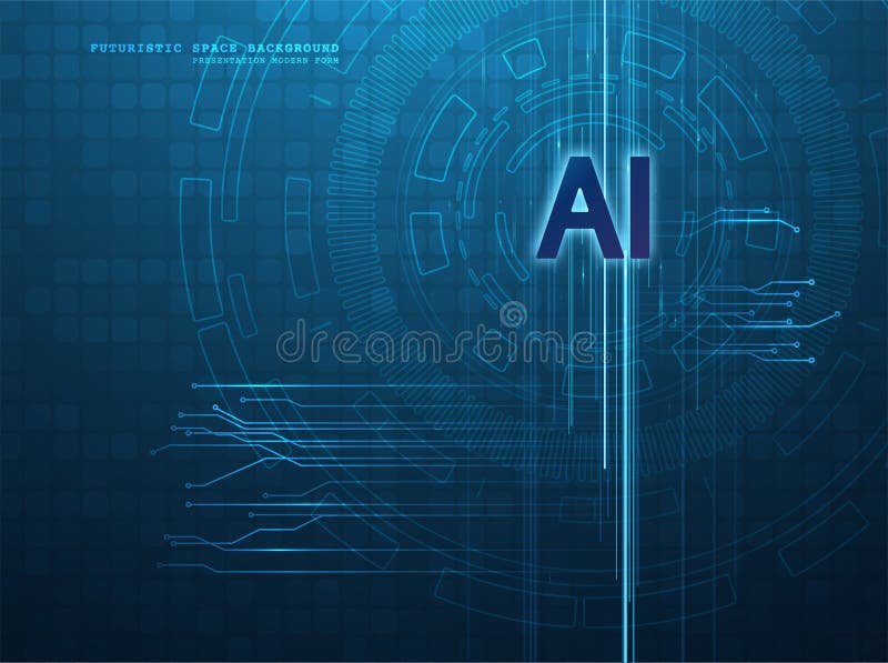 Artificial intelligence illustration vector illustration