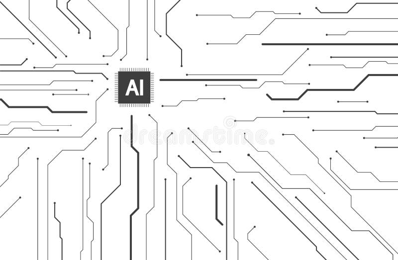 Artificial Intelligence illustration stock illustration