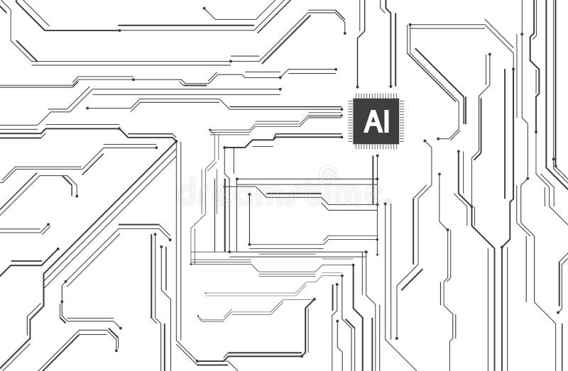 Artificial Intelligence illustration royalty free illustration
