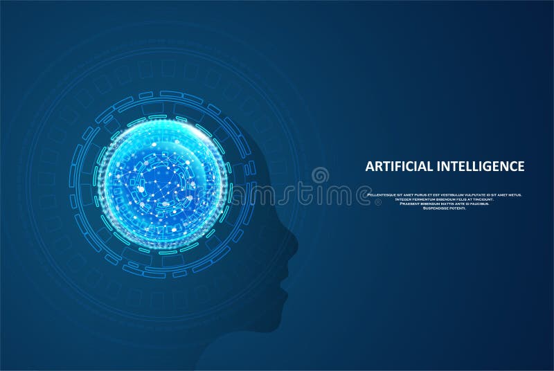 Artificial Intelligence illustration royalty free illustration